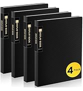 4 Pack Binder with Plastic Sleeves 18-Pocket, Displays 36 Pages, Sooez 8.5x11 Presentation Folder...