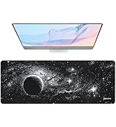 RAINYEAR Large Gaming Mouse Pad, Computer Mousepad with Anti-Slip Rubber Base, Smooth Large Keybo...