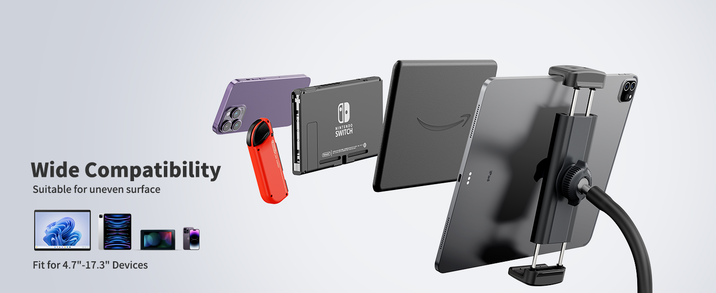 tablet holder for bed