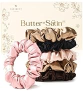 Yanibest Satin Scrunchies for Women, Hair Ties No Damage for Girls, Silk Ponytail Holders 6pcs