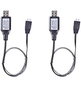 Tosiicop Gel Blaster Battery Charger - 7.4V 3 Pin Chargers Cable Replacement for Splat Ball Bubbl...