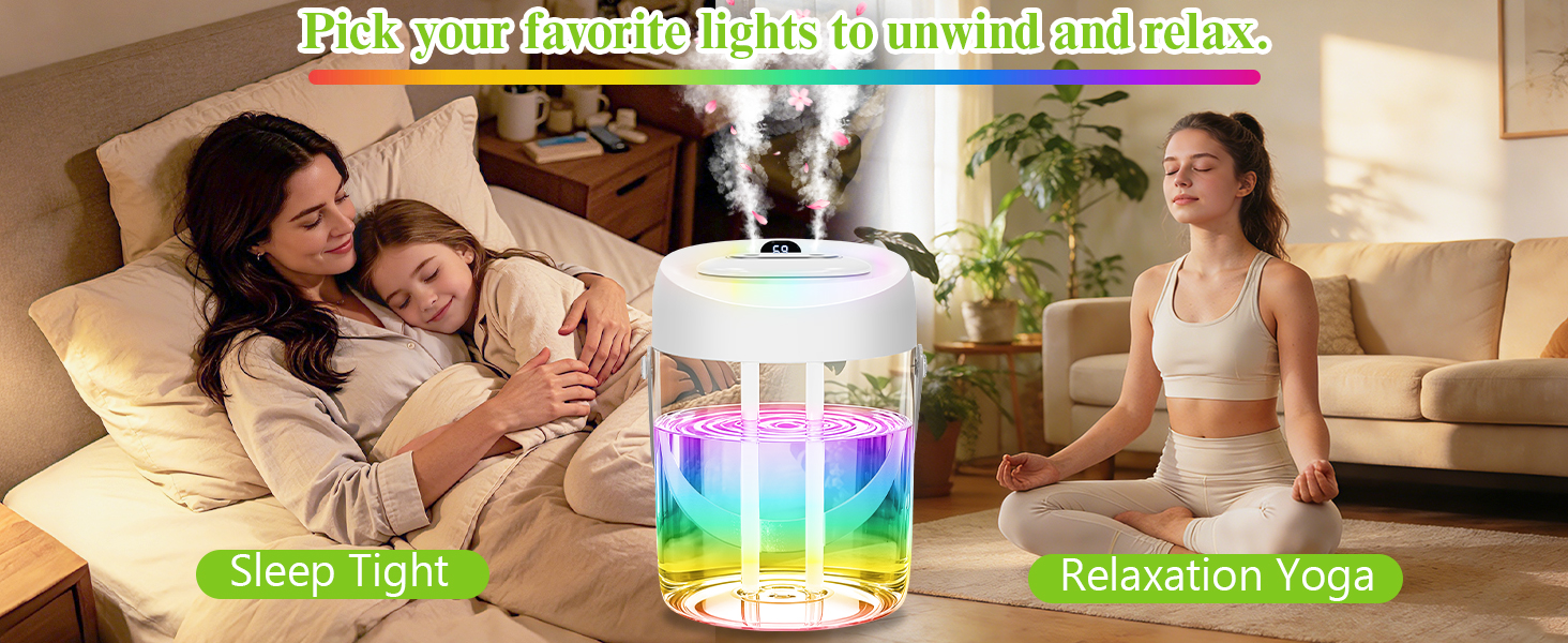 Portable Small Humidifier for Bedroom, Aroma Diffuser Personal Desktop Plant Humidifier Indoor