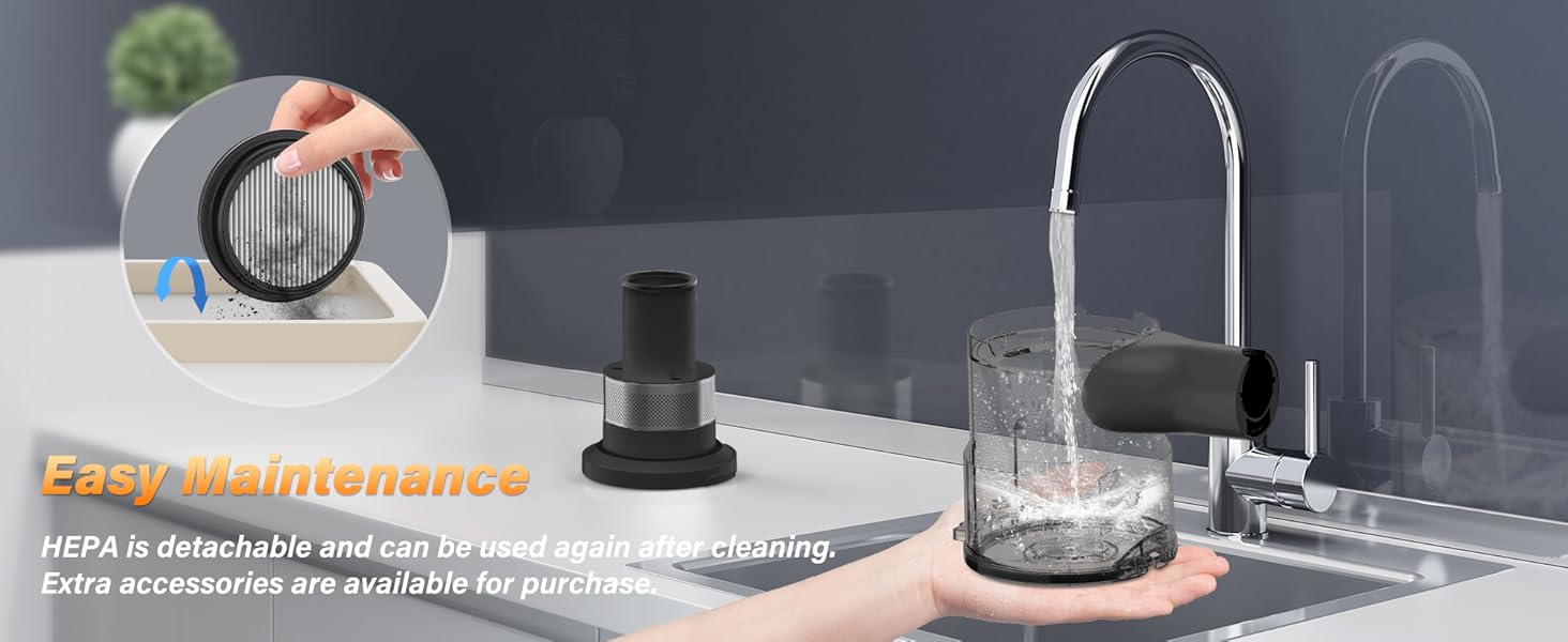 cordless vacuum cleaner for home is friendly to dust allergy people