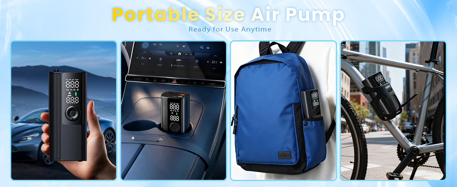 Portable air compressor cordless air pump