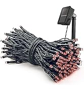 woohaha Solar Fairy String Lights Outdoor Waterproof, 1 Pack 72ft 200LED with 8 Modes Solar Power...