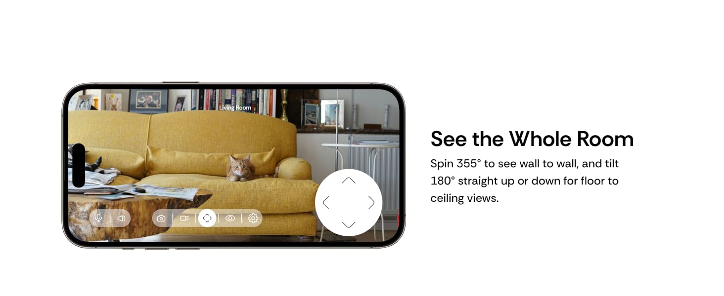 2K Indoor Cameras for Home Security 2.4GHz 5GHz WiFi 360 Pan-Tilt Built-in Spotlight Auto Tracking