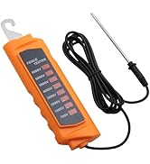 Neoteck 700-8000V Electric Fence Voltage Tester Fence Fault Finder with 8 Neon Indicator Lights P...