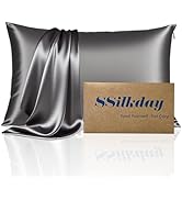 Mulberry Silk Pillow Cases with Zipper, Ultra Smooth Soft Breathable Cooling Pillow Cases for Hot...