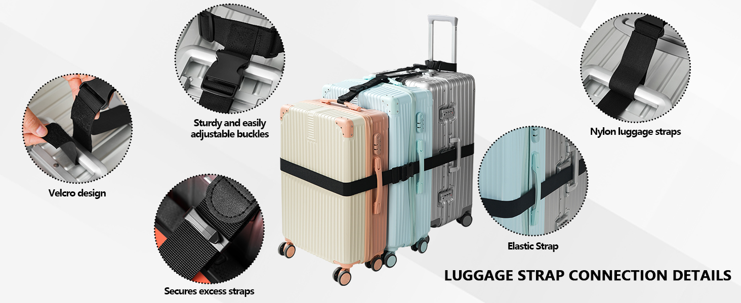 Luggage Straps for Suitcases