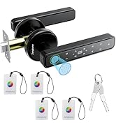 Zengtumy Fingerprint Door Lock, Door Locks for Bedrooms, Biometric Door Lock with Fingerprint/Pas...