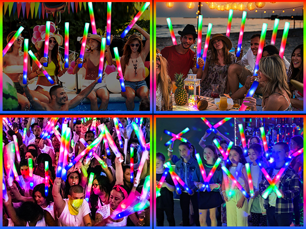 glow sticks bulk party pack