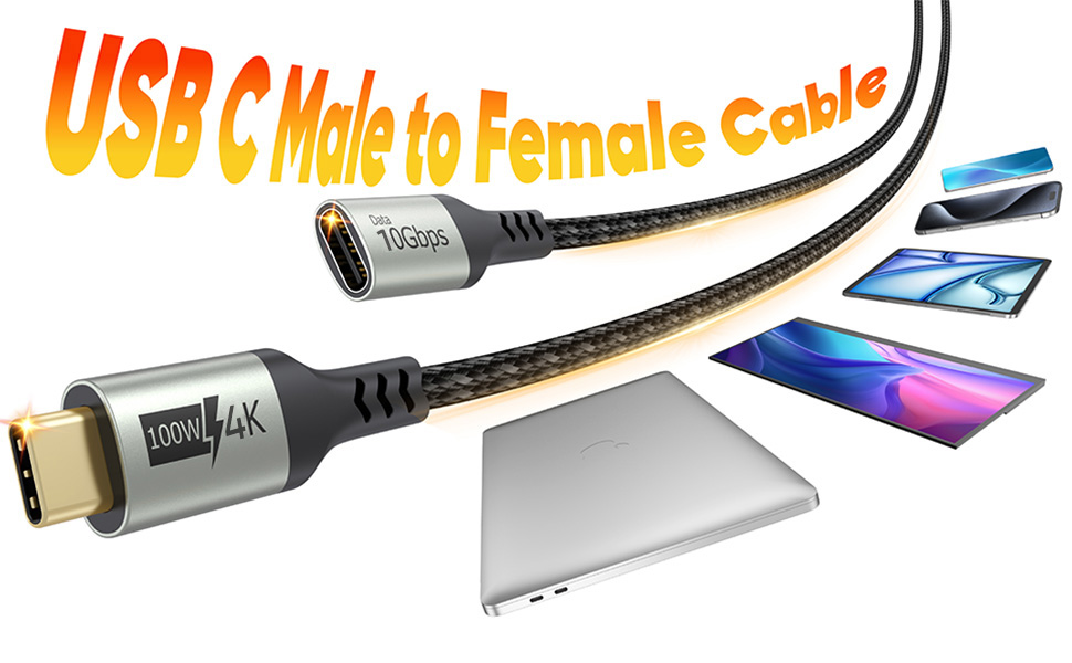 usbc extension cable 10ft