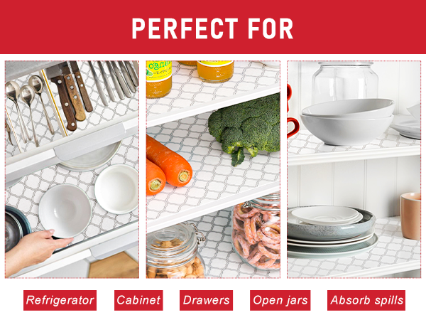 refrigerator liners for glass shelves