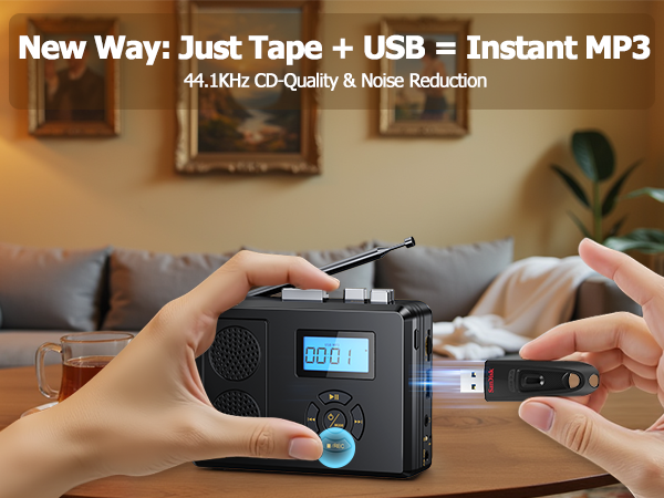 cassette tape recorder