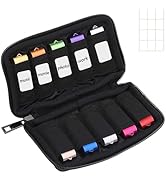 ABLAZE Flash Drive Case USB Storage Case, USB Holder Storage Bag with Label, Portable USB Case El...