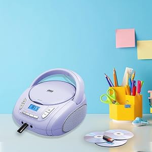 usb player cd boombox Purple