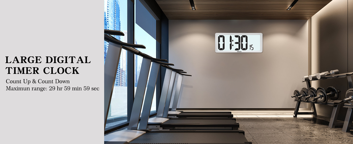 Large digital timer clock