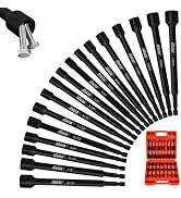AMM 17PCS Magnetic Nut Driver Set | 6 Inch Long Nut Driver Set for Impact Drill | SAE and Metric ...