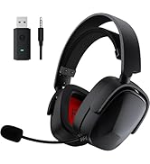 SENZER X100 Wireless Gaming Headset with Mic for PC PS4 PS5 Nintendo Switch Wired for Xbox One, B...