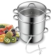 Cooks Standard Canning Juice Steamer Extractor Fruit Vegetables for Making Jelly, Sauces, 11-Quar...