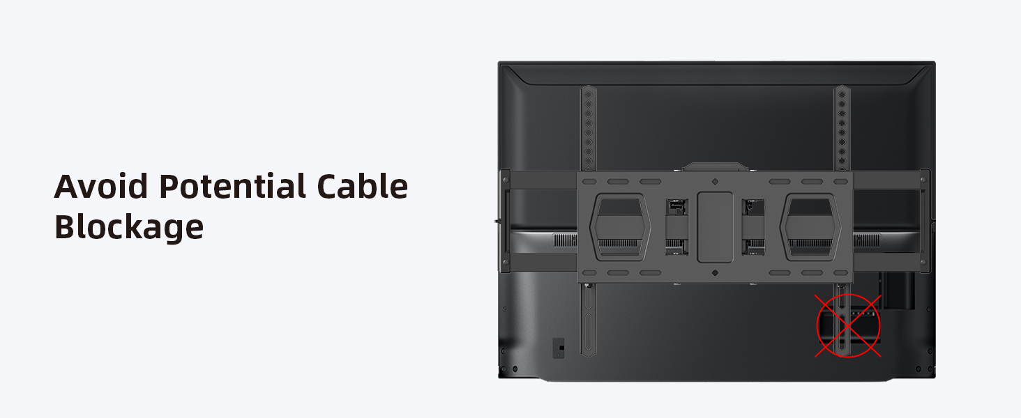 avoid potential cable blockage