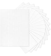 Linen Paper Textured Cardstock 8.5 x 11 White, Goefun 80 lb Wedding Invitation Cardstock Linen Pa...
