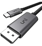 uni USB C to DisplayPort Cable for Home Office (4K@60Hz, 2K@165Hz), Sturdy Aluminum USB Type-C to...