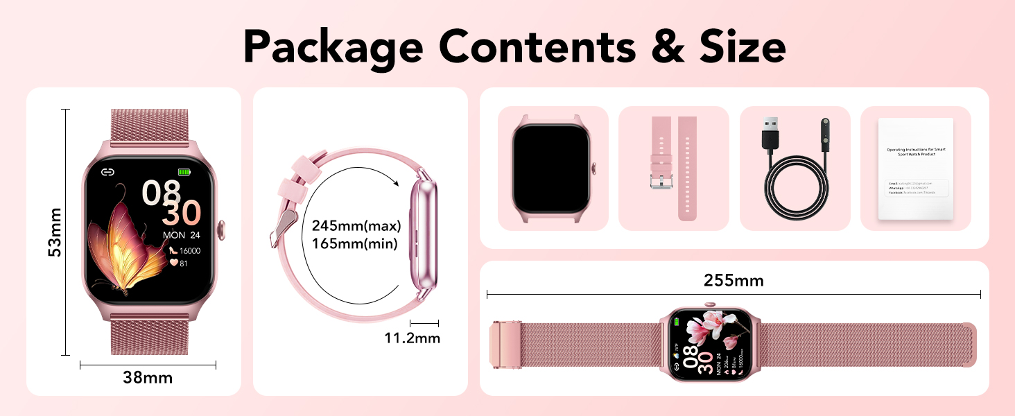 lightweight smartwatch for women with elegant and comfortable design