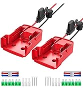 2 Packs Power Wheel Adapter Compatible with Milwaukee 18V Battery Adapter Power Wheel Battery Con...