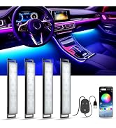 YiLaie LED Car Lights Interior,Smart Car LED Lights Interior with App Control, RGB LED Lights for...