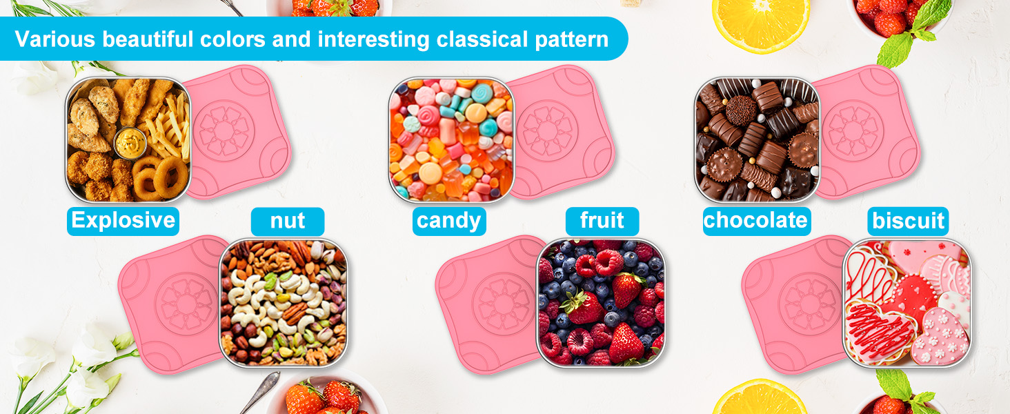 reusable snack containers with lids stainless steel