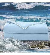DOWNCOOL Cooling Comforter, Blue Cooling Comforter Queen Size, Cooling Duvet for Hot Sleeper, Bre...