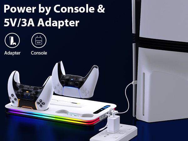 PS5 Cooling Station for PS5/Slim/Pro PS5/Slim/Pro Stand and Cooling Station