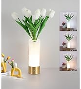 AIHYING Flower Night Light,Touch Vase Lamp,Rechargeable Cordless Table Lamp,Dimming Small Mood Li...