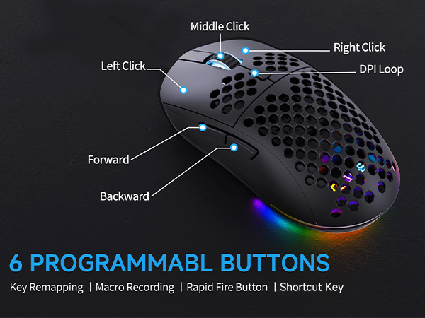 6 programmable buttons