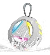 Portable Bluetooth Speaker, IPX7 Waterproof Rating, Multicolor RGB Lighting, 24-Hour Playback Dur...