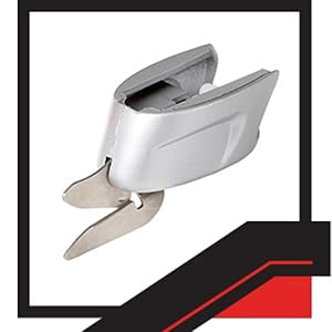 Image of carpet scissors battery and charging cable.