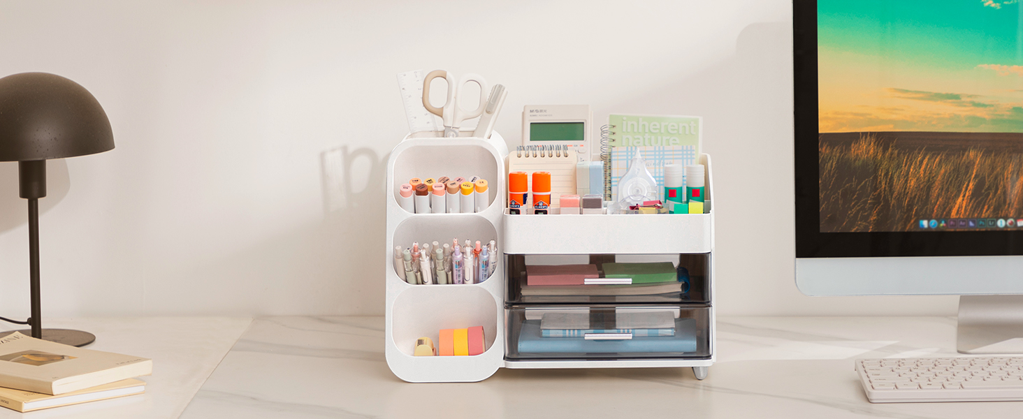 HBlife Desk Organizer with Pen Pencil Holder