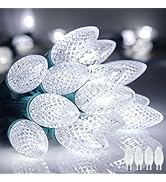 Minetom 100 Feet Commercia C9 Led Outdoor Christmas Lights, C9 Christmas String Lights with 100 S...