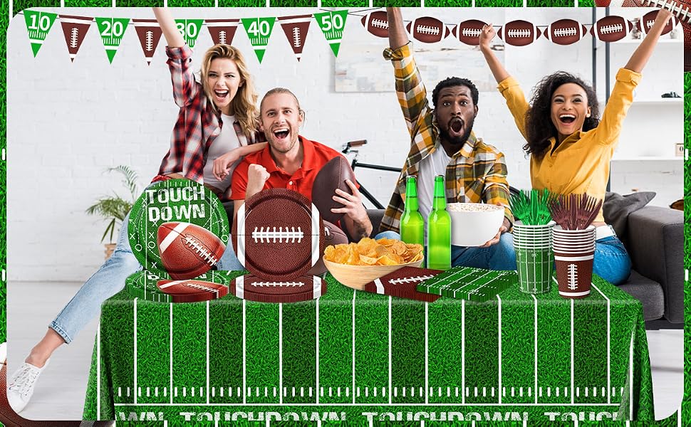 Football Party Supplies Kit