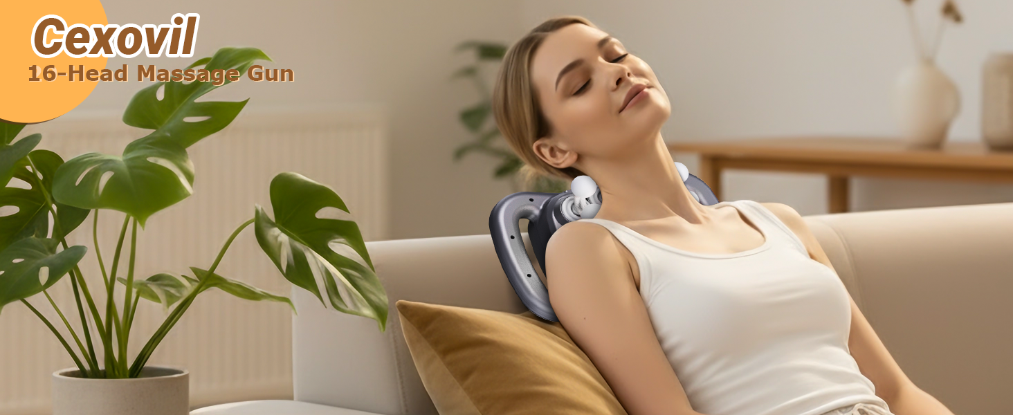 16-Head Massage Gun