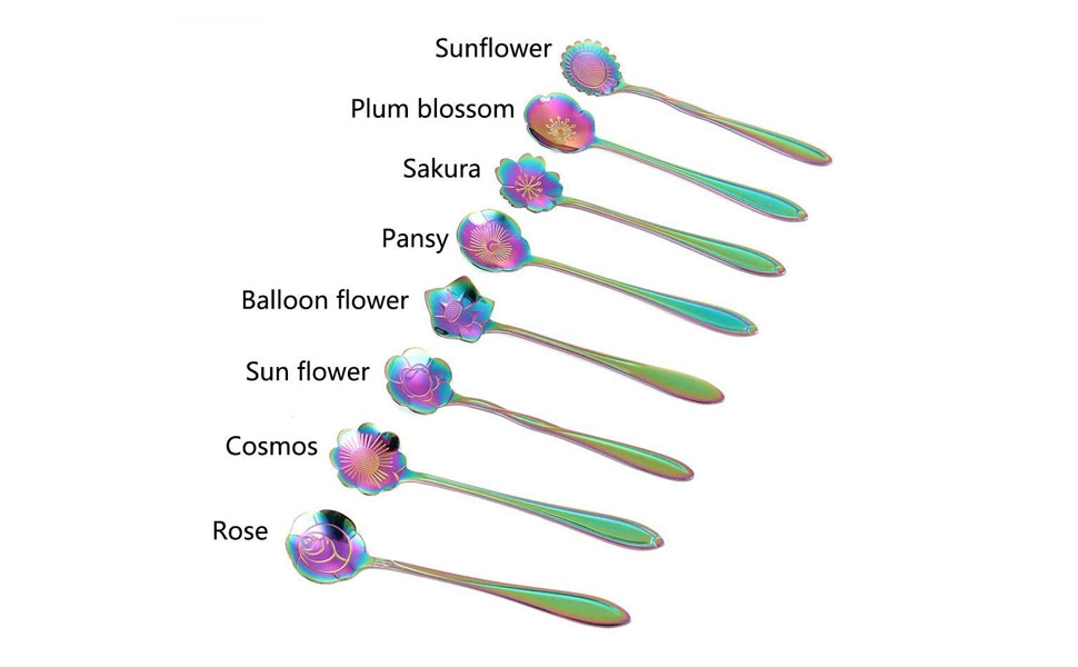 Flower Spoon Set - 8pcs