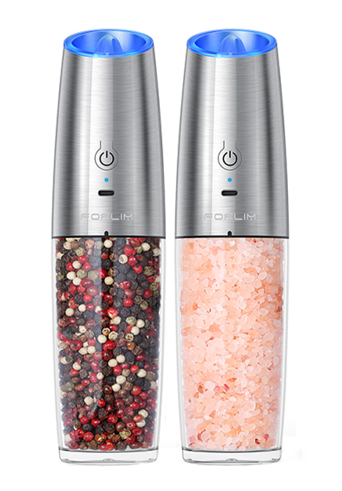 Gravity Electric Salt and Pepper Grinder Set