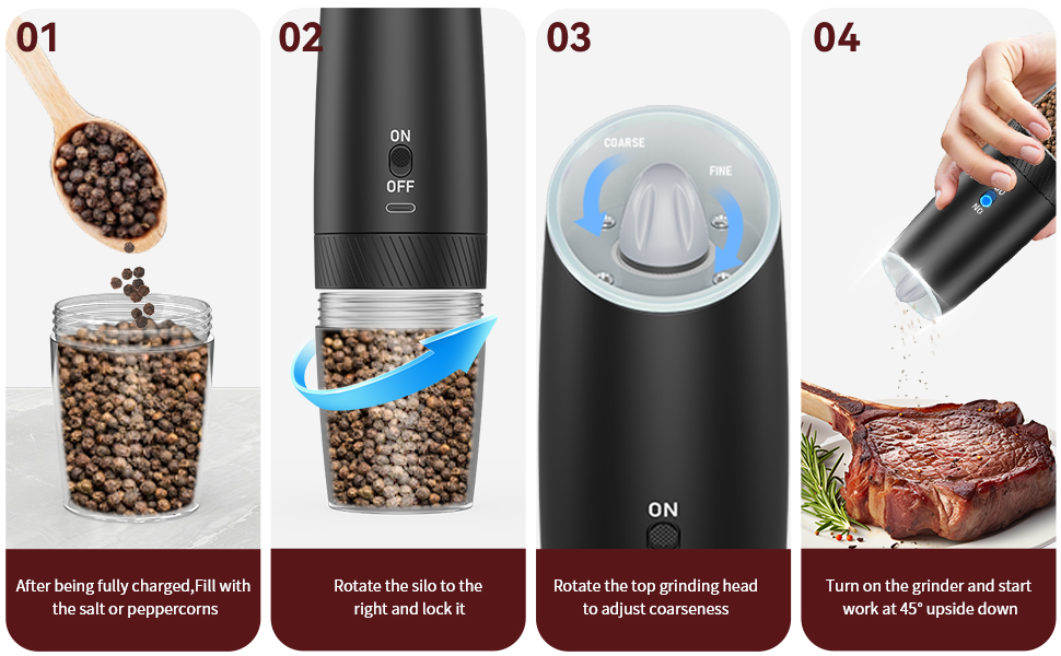 salt and pepper grinder set