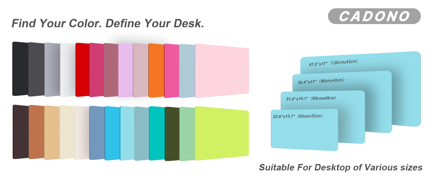 Leather Office Desk Pad Protector, Large Mouse Pad, Non-Slip, PU Leather, Laptop Desk Blotter