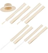 BENECREAT 8Pcs 2 Styles Hat Size Reducer Liner, Beige Adjustable Hat Size Tape Polyester Cotton B...