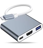 USB C to HDMI Multiport Adapter - USB-C Digital AV Adapter HDMI to Type-C Hub Port Extender for M...