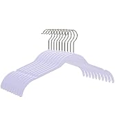 Quality Hangers Clothes Hangers 50 Pack - Non-Velvet Plastic Hangers for Clothes -Heavy Duty Coat...