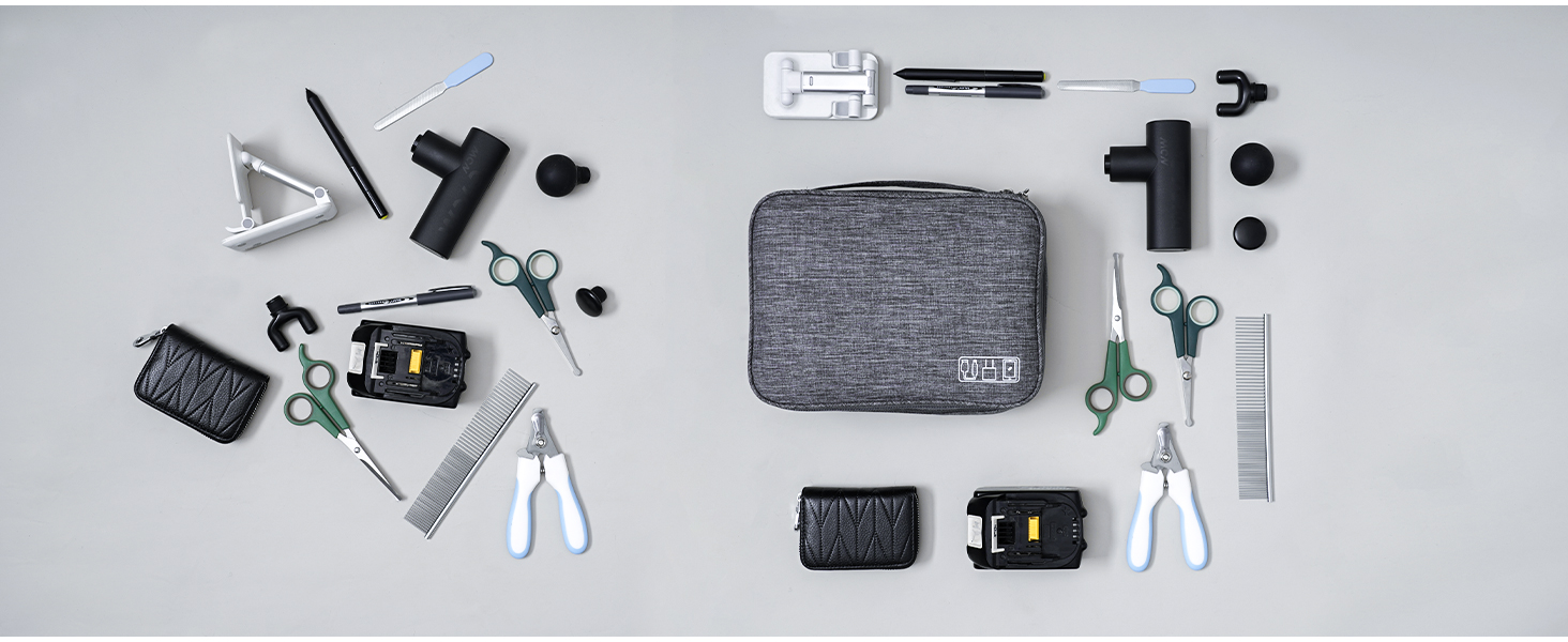 travel cable organizer case