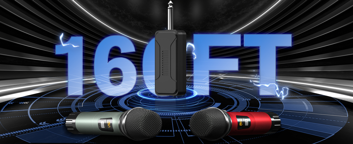 160FT Wireless Microphone Long Distance